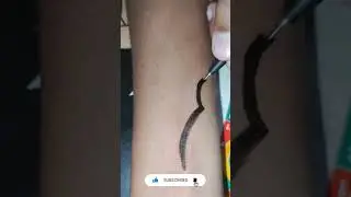 How to make tribal tattoo with only black 🖋️ pen#youtube shorts#