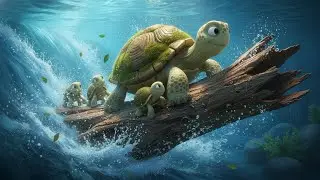 قصة السلاحف الشجاعة 🐢 | قصة أطفال تربوية | قصص قبل النوم للأطفال