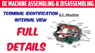 DC Machine Assembling& Disassembling‼️ Terminal Identification‼️Internal View‼️ Electricity Junction