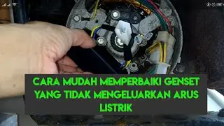 Cara mudah memperbaiki genset yang tidak mengeluarkan arus listrik