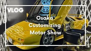 Osaka car and customizing motor show Auto Messe, Japanese local travel vlog day in my life in Japan