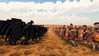 Swat shield vs Roman shield! - Ultimate Epic Battle Simulator 2
