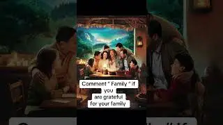 Comment &ldquo;Family&rdquo; if you are grateful for your family #ai #family #grateful #aimotivational