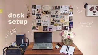 Новая обстановка на столе 💻 эстетичное, минималистичное и организованное преображение + находки Amazon I Luna Joy