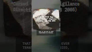 FILE 00309-M: Unit Memo // &ldquo;Cursed Object&rdquo; Vigilance Directive