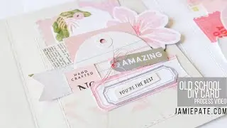 Card DIY with Heidi Swapp Old School Paper Collection