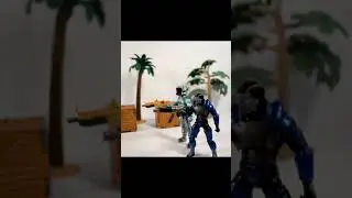 Fortnite Toys Battle! Toxic Trooper and Carbide vs. Teknique.