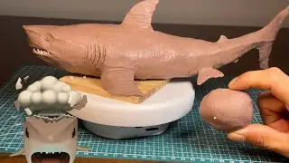 Hice un GRAN TIBURON😱🦈de plastilina Tutorial paso a paso How to Make a Shark with Clay |Step by Step