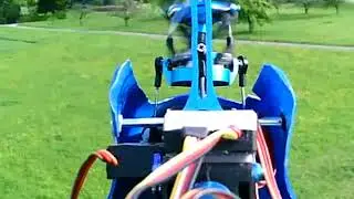 Early flying camera experiment CopterX 450 + Keycam