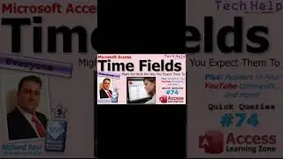 Поля ввода времени в Microsoft Access могут работать не так, как вы ожидаете. QQ #74