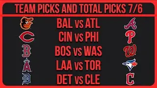 MLB Picks Today 7/6/25 | MLB Picks & Predictions Today 7/6/25