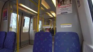 Sweden, Stockholm, subway ride from Abrahamsberg to Kristineberg