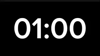 01 MINUTE TIMER - COUNTDOWN TIMER (MINIMAL) #time #alarm #exam