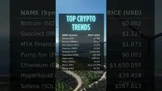 Notcoin, Succinct, MYX top trending cryptos for August 6 #crypto #notcoin #succinct
