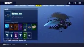 Fortnite The Raven outfit and Feathered Flyer glider!