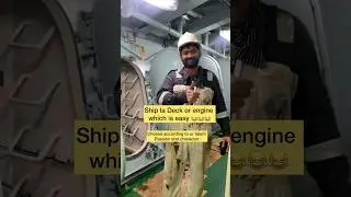 Ship la easy department deck or engine #shorts #merchantnavy