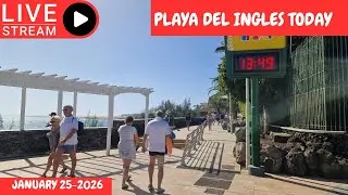 Gran Canaria LIVE 🔴 PLAYA DEL INGLES TODAY - JANUARY 25-2026