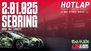 Le Mans Ultimate Hotlap: BMW M4 LMGT3 @ Sebring (1.1)