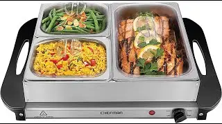 Chef man Electric Warming Tray | Trivet with Adjustable Temperature Control