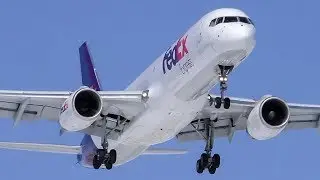 PANDAS ON BOARD! | FedEx (Morningstar) Boeing 757-200 Landing at Calgary Airport