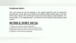 LBS MCA Entrance Exam 2022 Study Material DataStructure Bubble Sort with MCQs