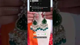 🧡most demanding orange color combination 🧡🧡 check out this#earrings #viralstyle #viralvideo
