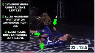 BALEIA'S BJJ TECHNIQUE BREAKDOWN: Luiza Monteiro Armlock vs Catherine Fuhro Perret
