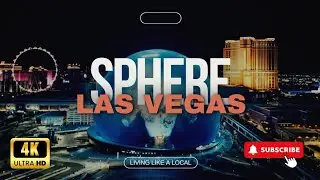 4K LAS VEGAS SPHERE AT NIGHT VIEW FROM STRATOSPHERE TOWER