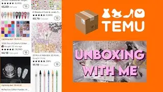 Unboxing TEMU with me 📦 / ASMR opening nail supply box