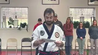 Master Noah Fields promotion to 4th dan