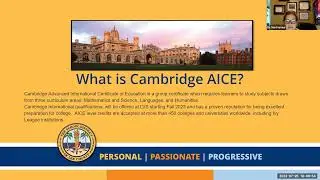 LVS  Cambridge AICE Information Session - July 25, 2023