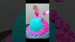 doll cake decorating | how to make cake at home | cake decorating #youtubeshorts #shorts #cake