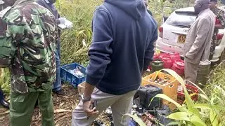 Embu Police shot dead two suspected gangsters in a fierce gun fight at Njukiri