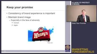 Topic 9.3 How to protect a brand - Keep your promise
