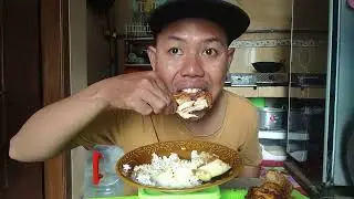 Ayam panggang, sambel bawang duh mantap pedas 