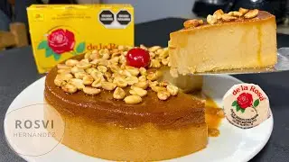 Desde Que Lo Probé No Paro de Hacerlo! Flan de MAZAPÁN SIN HORNO cremoso y fácil  preparar sin horno