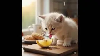 Kitten&rsquo;s First Lemon Reaction I #kitten #funnycat #lemonreaction #cutekitten #catvideo