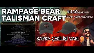 POE 2 RAMPAGE BEAR TALISMAN CRAFT VIDEO - HAT GIVEAWAY! #POE #POE2 #craft #pathofexile #gaming