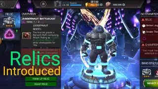 RELICS introduced for everyone. Mcoc A champ gets its Striker.