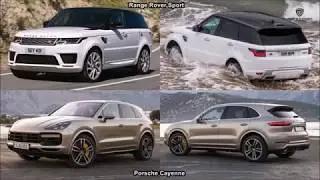 PORSCHE CAYENNE TURBO 2018  VS RANGE ROVER SPORT 2018