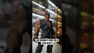 tried using SH Figuarts Akuma head on a SOTA body.. and it works! #akuma #streetfighter #jadatoys