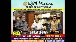 FREE Polytechnic classes at IQRA MISSION Jr.College TG-POLYCET-2025