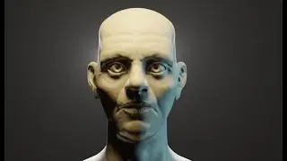 Sculpting A Realistic Human Head Using Just Blender (Timelapse)