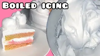 BOILED ICING RECIPE #cakenthings #boiledicing #frosting #meringue #howto #recipe