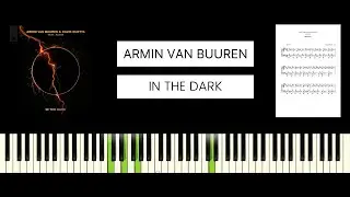 Armin van Buuren, David Guetta, Aldae - In The Dark (BEST PIANO TUTORIAL & COVER)