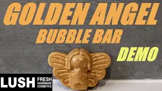 LUSH 'GOLDEN ANGEL' BUBBLE BAR REVIEW/CHRISTMAS 2022