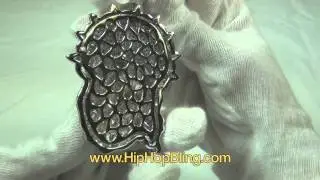 Jesus Halo Hip Hop Pendant 316L Steel Bling NO TARNISH