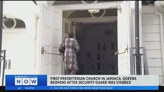 Queens church reopens following stabbing of security guard