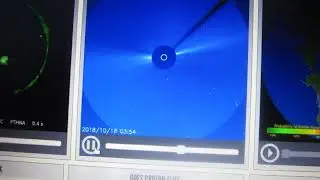 What's this showing up on SWPC/NOAA's Coronal Mass Ejection video?
