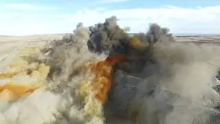Orange Cloud at Powder River Basin Coal Mine